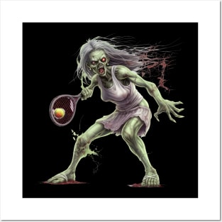 Zombie Smash 'n' Serve: Undead Tennis Ace Posters and Art